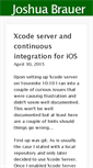 Mobile Screenshot of joshuabrauer.com